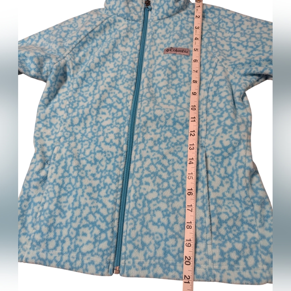 Columbia Kid's Patterned Fleece Jacket Size Medium 10/12 - Picture 7 of 11